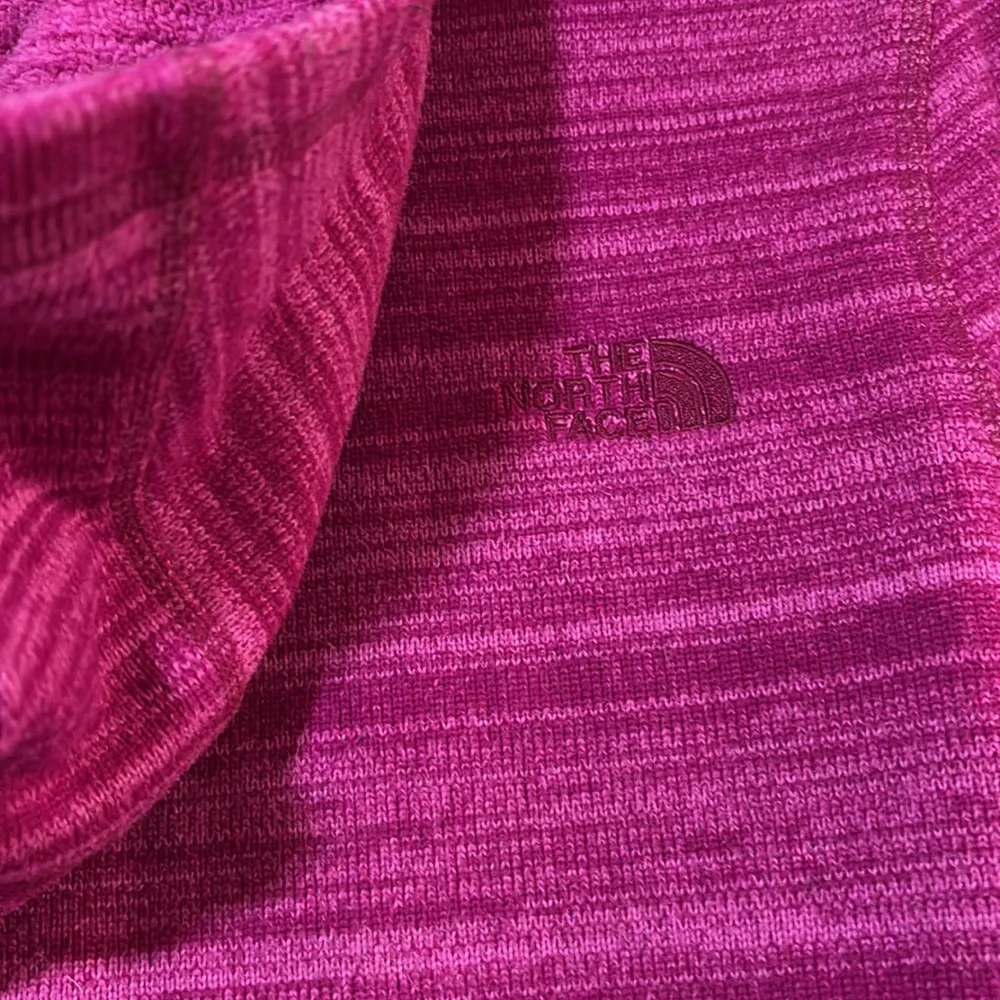 North Face hot pink hooded jacked size M